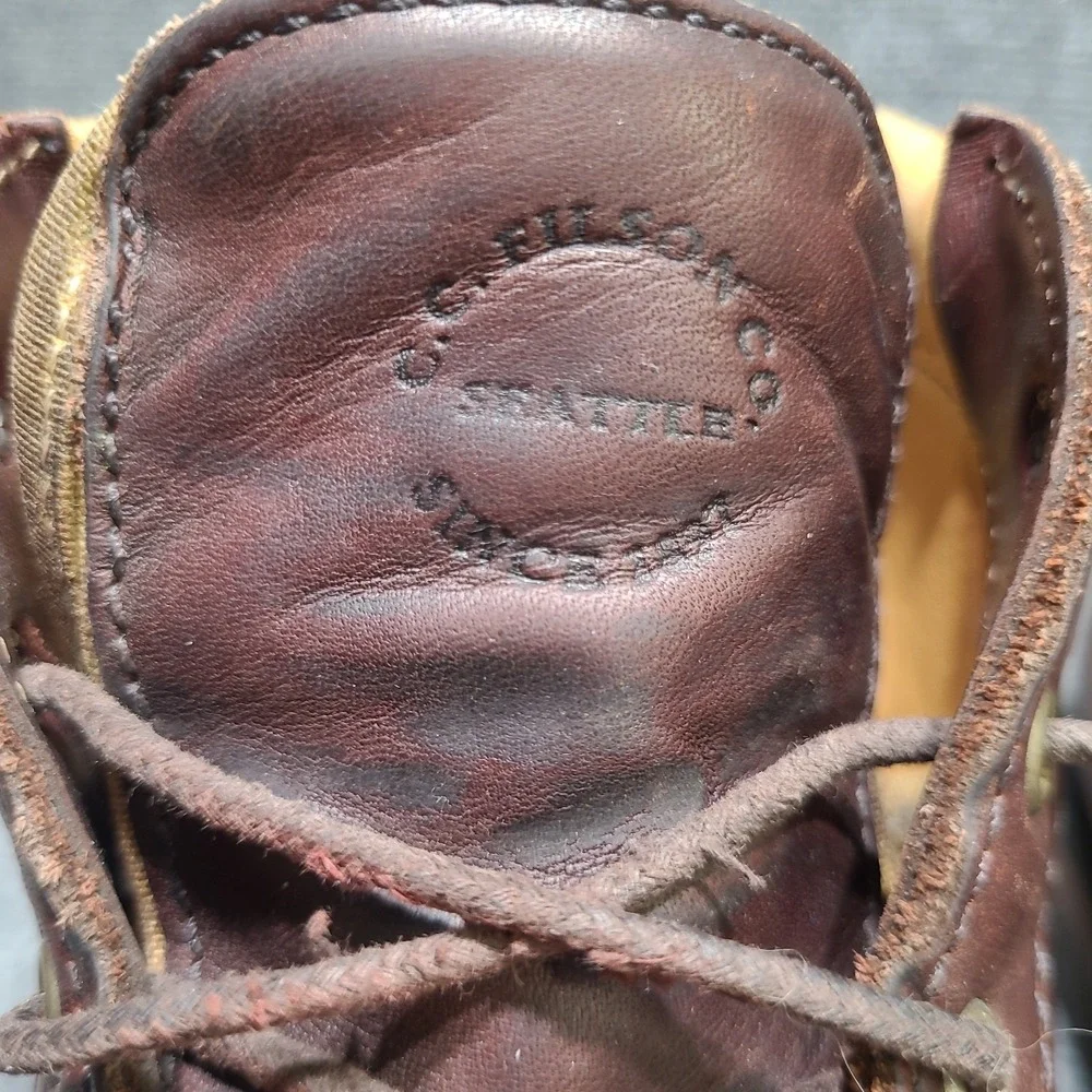 Vintage Filson Men's Chukka Boots Brown Leather Lace Up Round Toe US 9.5 D 50104